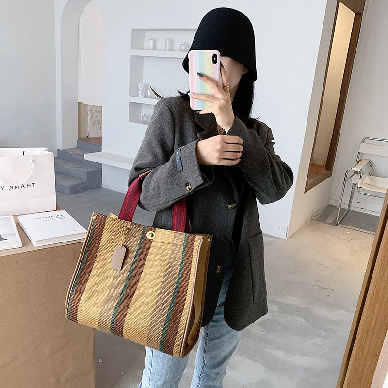 Women Canvas Handbags Shoulder Bags Large Capacity Ladies Crossbody Bags for Women Fashion Female Tote Messenger Bag New