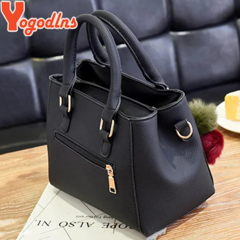 Yogodlns women beading pendant handbag ladies embossed shoulder bag ladies Messenger bag hairball bags high quality bag