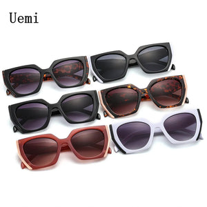 New Fashion Brand Designer Irregular Square Sunglasses For Women Men Retro Modern Cat Eye Ladies Sun Glasses Ins Trending Shades