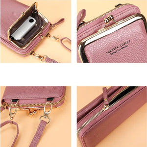 Women's Handbag Cell Phone Purse Shoulder Bag Female Luxury Ladies Wallet Clutch PU Leather Crossbody Bags for Women 2023