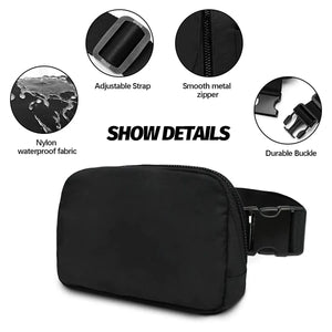 Men And Women Casual Outdoor Sports Large Capacity Waterproof Chest Bag Nylon Waist Bag Mobile Phone Bag Messenger Bag