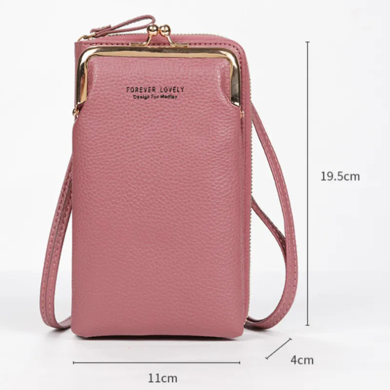 Women's Handbag Cell Phone Purse Shoulder Bag Female Luxury Ladies Wallet Clutch PU Leather Crossbody Bags for Women 2023