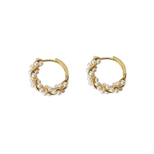 LONDON Golden Hoop Earrings