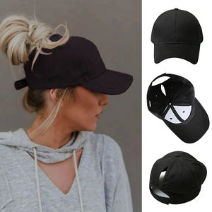 High Ponytail Baseball Cap for Women Spring Summer Sun Hat Running Snapback Hat Messy High Bun Women's Caps Female