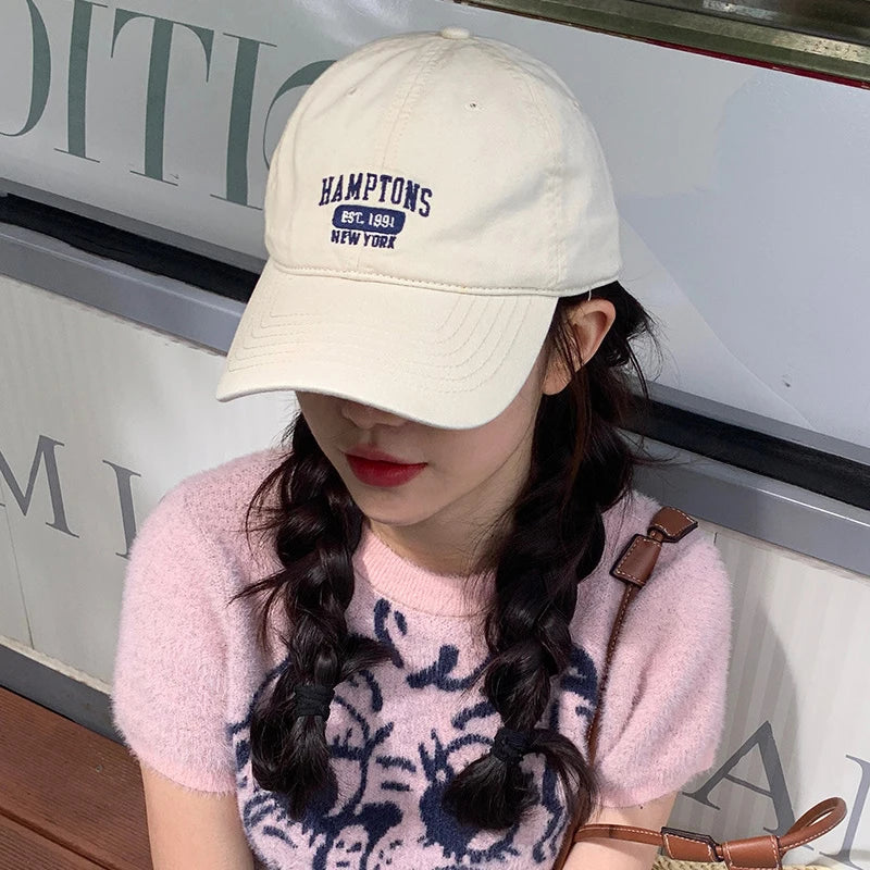 Letter Embroidered Baseball Cap Women Men Spring Summer Curved Brim Snapback Hats Unisex Outdoor Sports Hip Hop Dad Hat Gorras