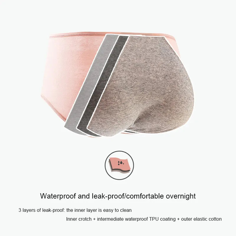 Cotton Menstrual Panties Leak Proof Breathable Sexys Panties Woman Women Girls Physiological Pants Women's Intimates M-XL