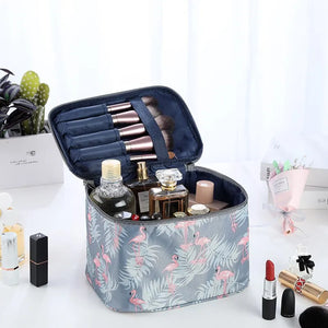 Waterproof Portable Women Makeup Bag High Capacity Toiletries Organizer Storage Cosmetic Cases Zipper Wash Beauty Pouch Travel