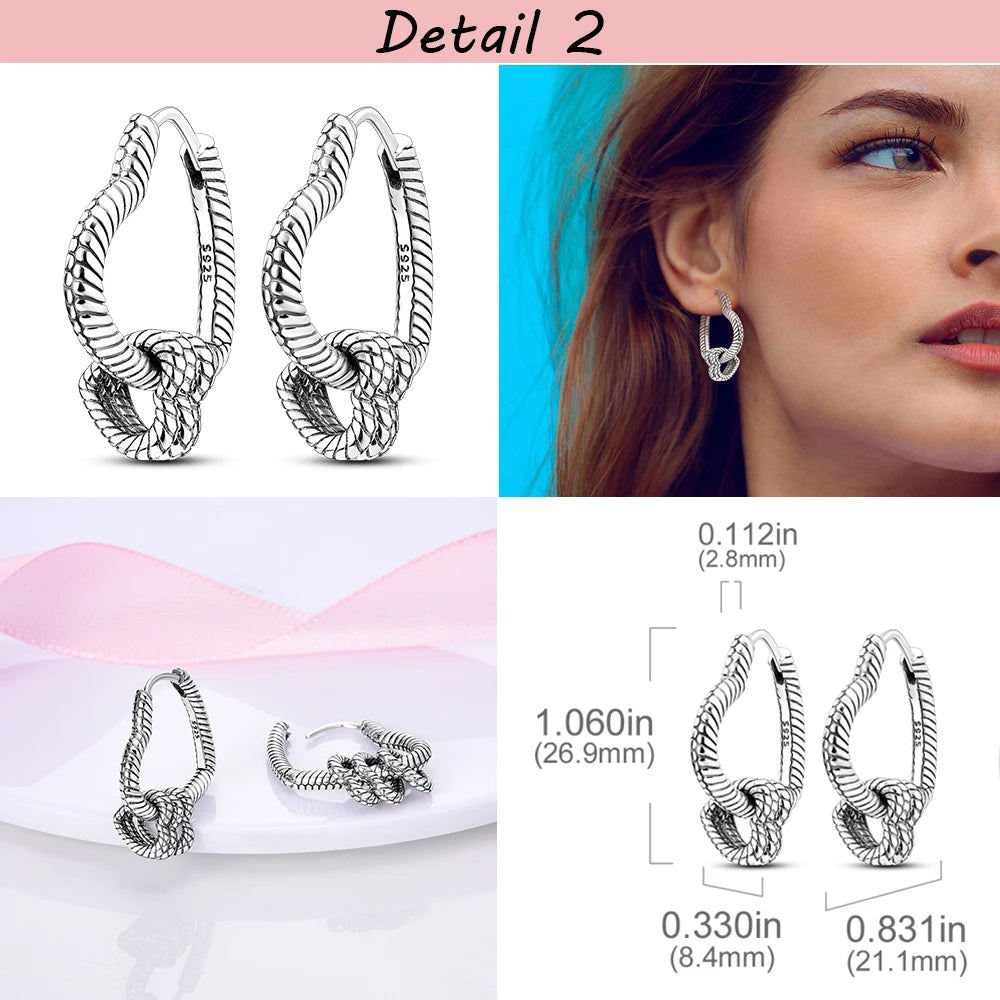 925 Silver Heart CZ Cubic Zircon Round Daisy Flower Trio Stud Earrings For Women Silver 925 Original Fashion Jewelry