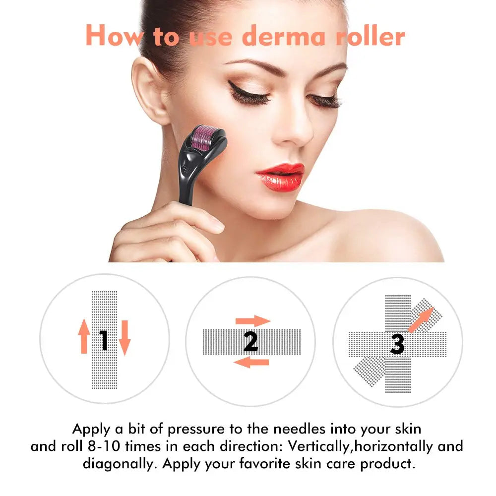 DRS 540 derma roller micro needles 0.2/0.25/0.3mm Length titanium dermoroller microniddle roller for face skin care treatment