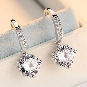 925 Sterling Silver Star Stud Earrings AAA Zircon High Quality For Women Earring Wedding Fine Jewelry Accessories  Party Gift