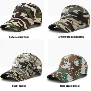 Adjustable Baseball Cap Tactical Summer Sunscreen Hat Camouflage Military Army Camo Airsoft Hunting Camping Hiking Fishing Caps