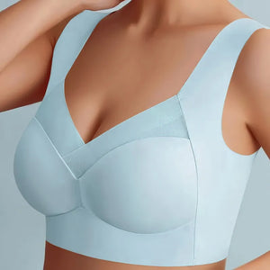 Sexy Seamless Bra Underwear for Women Push Up Anti-Sagging No Steel Ring Thin Beauty Vest Sports Running Shockproof Bra